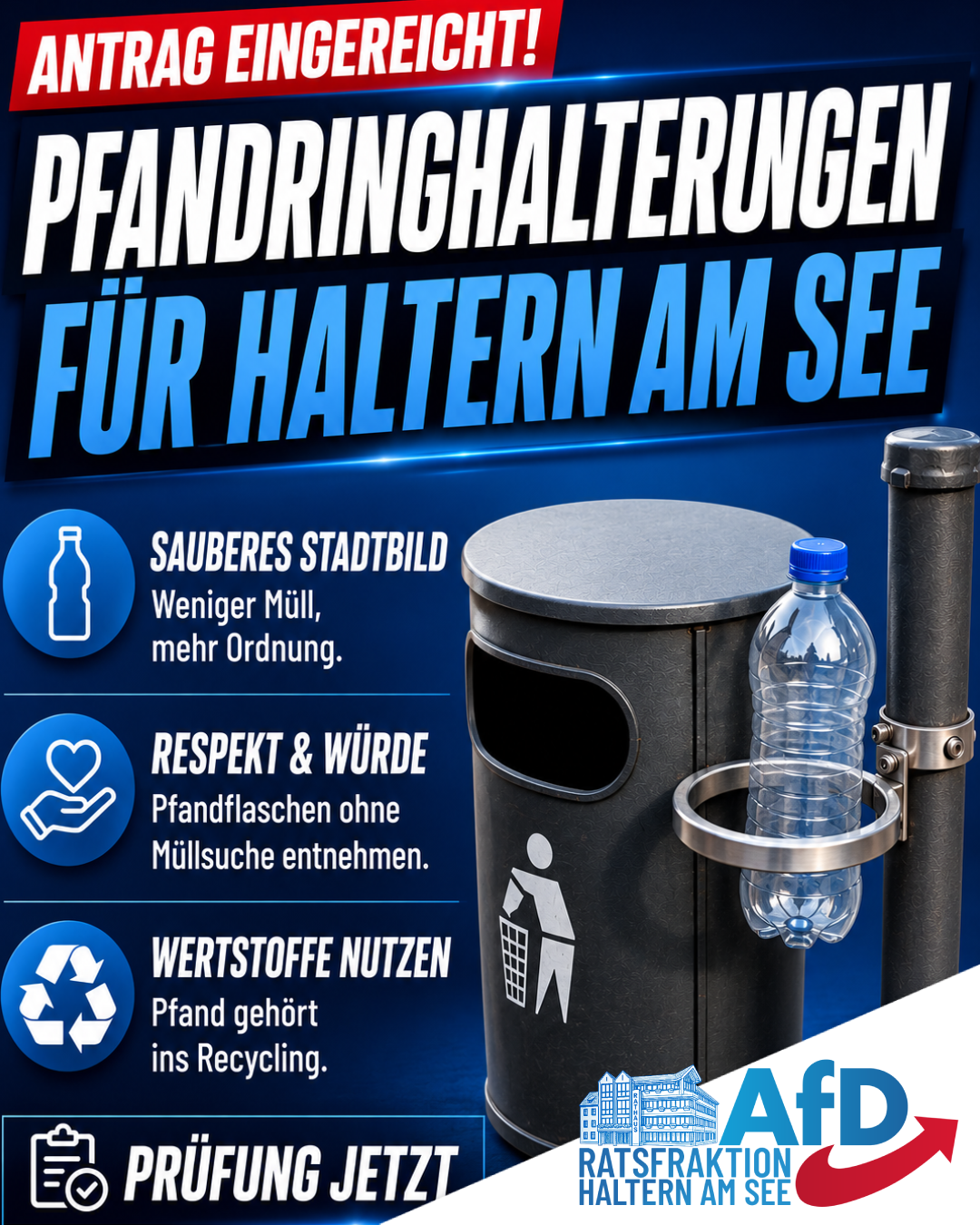 Pfandringhalterungen