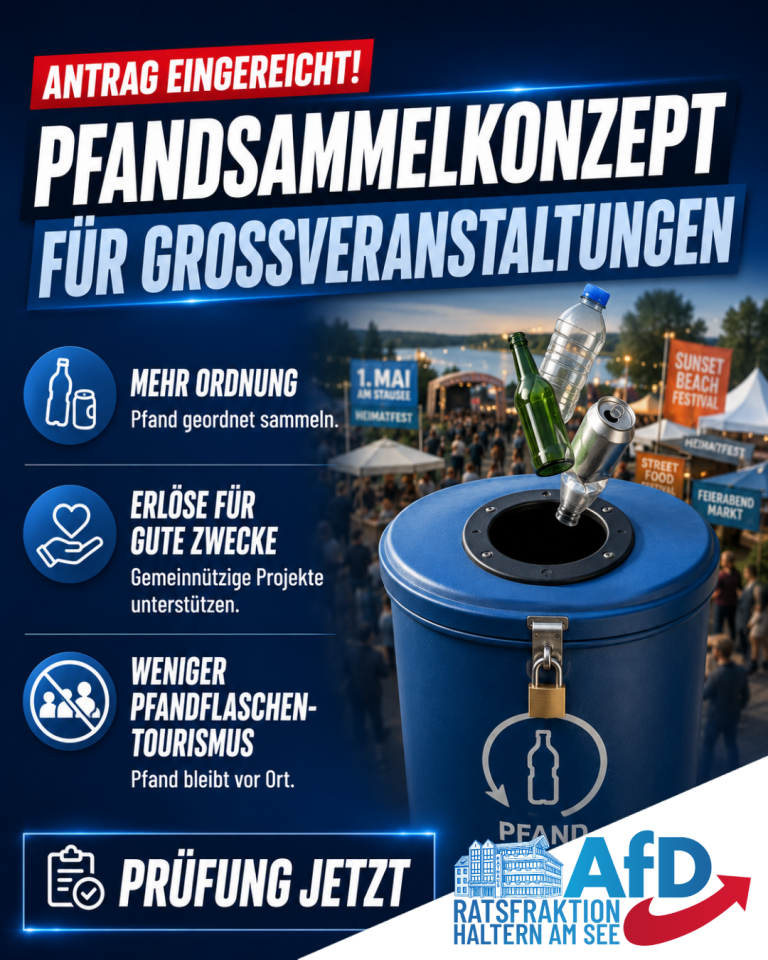 Pfandsammelkonzept